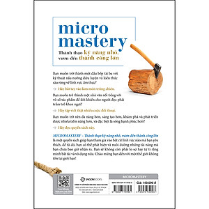 Sách Micromastery - Thành Thạo Kỹ Năng Nhỏ, Vươn Đến Thành Công Lớn