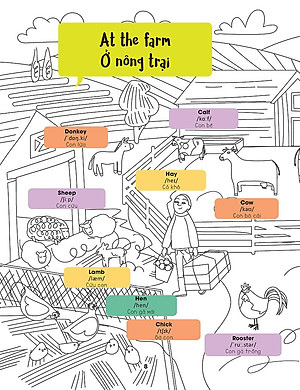 Sách Hello English! - Xin Chào Tiếng Anh! - Tô Màu Cùng Tiếng Anh