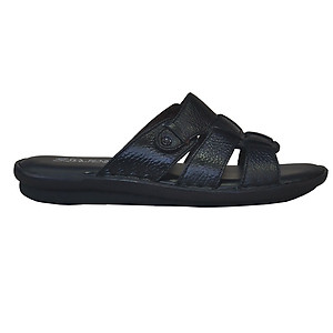 Dép Nam Quai Ngang TiTi ĐÔ Da Bò Thật Cao Cấp DNA2119