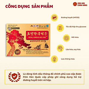 Tinh dầu thông đỏ Hoàng Gia Hàn Quốc hộp 120 viên - Royal Korean Red Pine