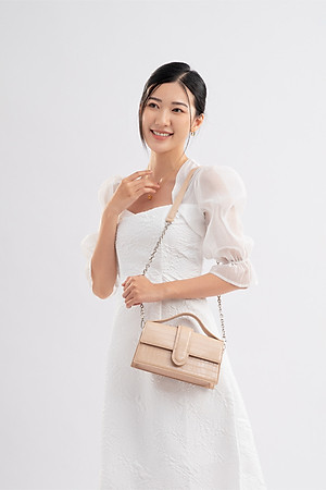 Túi Yuumy ( Thời trang nữ nắp gập sành điệu size 22 - Túi đeo chéo da Verein YN208 )