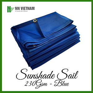 LƯỚI CHE NẮNG 80% CHE SÂN VƯỜN, BAN CÔNG - 230GSM - MÀU XANH DƯƠNG