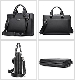 Cặp nam công sở cao cấp BHM7355 Da bò nguyên tấm. Túi xách công sở nam. Vừa laptop 14inch,phom cứng. Sang trọng, lịch lãm