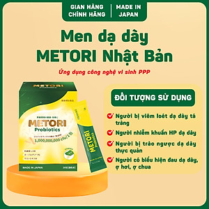Men dạ dày METORI Nhật Bản - "Khắc tinh" Viêm loét Dạ dày, khuẩn HP, Trào ngược, hộp 10 gói