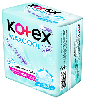 Combo 4 Băng vệ sinh Kotex Max Cool French Spa 23cm 8 miếng Có Cánh
