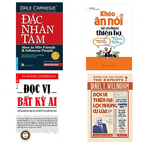 Combo Sách Kỹ Năng Sống Bán Chạy Nhất: Đắc Nhân Tâm + Khéo Ăn Nói Sẽ Có Được Thiên Hạ + Đọc Vị Thiên Hạ Lọc Những Cú Lừa + Đọc Vị Bất Kỳ Ai - Để Không Bị Lừa Dối Và Lợi Dụng (Tặng Bookmark Lông Vũ)