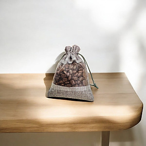 Túi Thơm Cà Phê Treo Xe Ô Tô Đất Cà Phê 60g - Hương Thơm Tự Nhiên, Khử Mùi Hiệu Quả