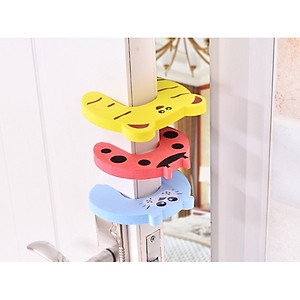 Miếng Xốp Cài CHẶN CỬA HÌNH THÚ Đáng Yêu Chống Kẹp/Kẹt Tay Bé - Chống Va Đập Cửa Sập, Chặn Gió - Hàng chính hãng ( Giao họa tiết ngẫu nhiên)