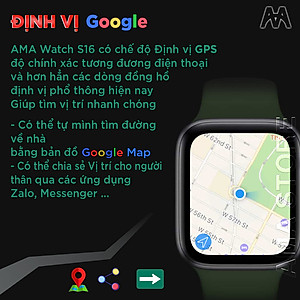 Đồng hồ Thông minh Android Camera xoay 180 màn hình cong AMA Smartwatch S16 Black Lắp sim nghe gọi độc lập Kết nối Wifi Tải app CH. Play như Điện thoại FB Skyper xem phim chơi game cho Trẻ em Học sinh Người lớn AMA Smartwatch S16 2024 hàng nhập khẩu