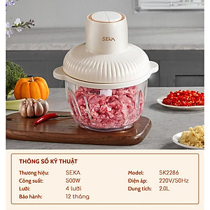 Máy Xay Thịt SEKA SK2287 2 Cối - Hàng Chính Hãng