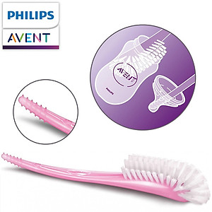 Cọ bình sữa núm ty Philips Avent (Xanh/hồng)
