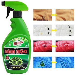 [TẨY MỐC QUẦN ÁO - SÀN - TƯỜNG NHÀ] Chai xịt tẩy vết nấm mốc Hando 500ml