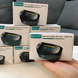Máy Đo Nồng Độ Oxy Trong Máu và Nhịp Tim Dạng Kẹp Ngón Tay KINGTECH PULSE SPO2 - Hàng Chuẩn