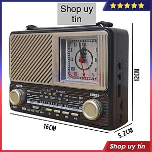 ĐÀI RADIO USB NGHE NHẠC WAXIBA XB-402 BT CÓ ĐỒNG HỒ ,NGHE FM/AM/SW LOA SIÊU LỚN hàng chính hãng
