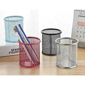 Lọ Đựng Bút Lưới Bằng Kim Loại (Giao Hàng Theo Mẫu Ngẫu Nhiên)- Hàng chính hãng 