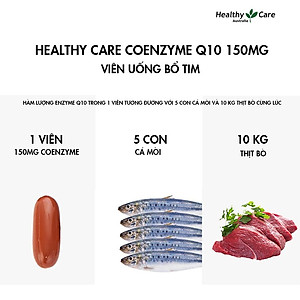 Bổ tim Úc Healthy Care CoEnzyme Q10 150mg giúp duy trì sức khỏe tim mạch, nâng cao sức khỏe chung - OZ Slim Store
