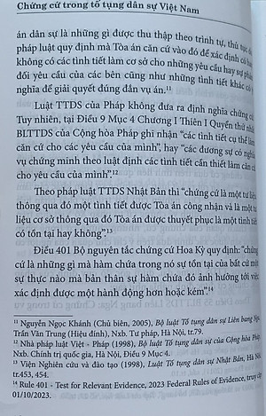 Chứng cứ trong tố tụng dân sự Việt Nam (Sách chuyên khảo)