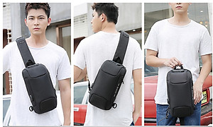 Túi đeo chéo nam tích hợp khóa chống trộm và chống thấm nước cao cấp phong cách mới 