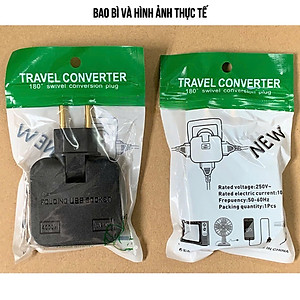 Ổ Cắm Xoay Gấp Gọn Ổ Cắm Điện Mở Rộng Xoay 180 Độ - Giao Màu Ngẫu Nhiên