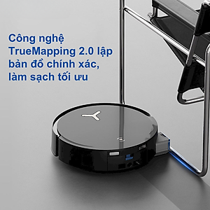 Robot Hút Bụi Lau Nhà Ecovacs X8 Pro 18.000Pa Giặt Nước Nóng, Xòe Giẻ - Hàng Chính Hãng