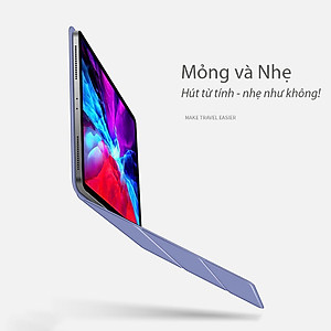 Bao da nam châm dành cho iPad Air 6 M3/M2 11"/13"/Pro M4 2024 11"/13" Zaki siêu mỏng - Hàng Chính Hãng