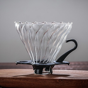 Phễu thủy tinh tay cầm nhựa dùng giấy lọc (Phân loại Phễu và Giấy lọc riêng) 