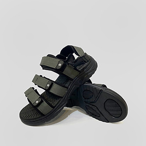 Giày Sandal Nam The Bily 3 Quai Ngang - Màu Xám BL04