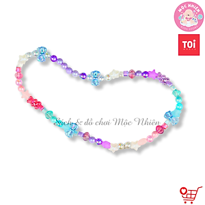 Đồ chơi vòng tay charm chính hãng TOI - Vòng tay thủ công cho bé gái DIY 3 chủ đề bé tự xỏ dây luồn hạt