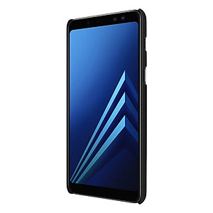 Ốp lưng sần cho Samsung Galaxy A8 Plus 2018 hiệu nillkin mặt lưng nhung mịn, chống sốc cực tốt - Hàng nhập khẩu