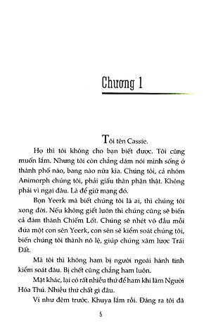 Sách Animorphs - Người Hóa Thú (Tập 4) : Thông Điệp