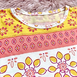 Váy đầm bé gái tay ngắn thun cotton co giãn giao nhiều hoạ tiết khác nhau cho khách MamLa