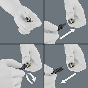 Dụng cụ lấy ốc trong đầu tuýp Nut Extractor Wera 05050005001