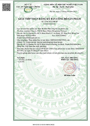 [Hộp 30 Viên] Viên uống SHINSAM REVIVE Tăng cường sinh lực và sinh lý dành cho nam giới - SHINPOONG PHARMA