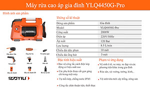 Máy Phun Xịt Rửa Xe Cao Áp YILI YLQ4450G-Pro Công Suất 2000W – Hàng Chính Hãng