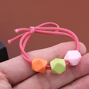 Dây buộc tóc nữ hạt màu [Set 5 dây] NASI dễ thương phong cách hàn quốc thun cột tóc nữ co giãn tốt phụ kiện tóc