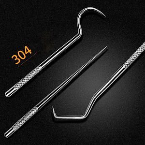 Bộ Dụng Cụ Xỉa Răng Tại Chỗ 3 Món Bằng Thép Không Gỉ 304