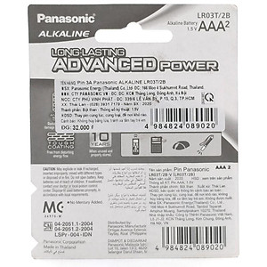 Pin AAA Panasonic AKL LR03T/2B