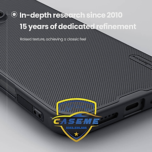 Ốp Lưng Dành Cho iPhone 16 Pro Nillkin Dạng Sần Viền Silicon - Hàng Chính Hãng