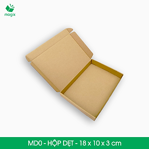 MD0 - 18x10x3 cm - 25 Thùng hộp carton trơn đóng hàng