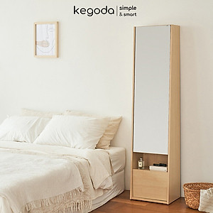 Tủ Trang Điểm Decor Có Gương Soi Toàn Thân Đứng Hack Dáng Đẹp, 2 Cánh Mở, Cao 165cm KEGODA KGD43
