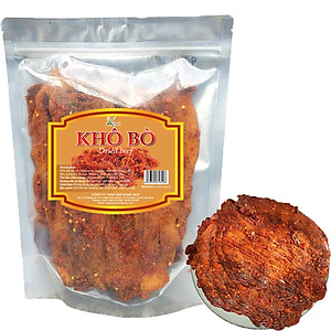 THỊT BÒ KHÔ THƯƠNG HIỆU SK FOOD LOẠI MỀM CAY - BỊCH 500G