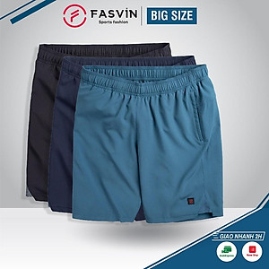 Quần đùi nam thể thao BIG SIZE  FASVIN Từ 80 Đến 120KG vải co giãn mềm mát D23559.HN