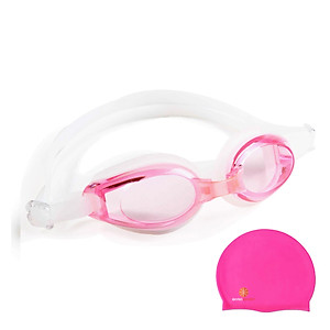 Kính bơi chống sương mờ, chống UV Cleacco, dây đeo được làm 100% silicone mềm mại, thoải mái, thiết kế không trơn trượt, độ co giãn và độ bền thách thức thời gian, dành cho vận động viên chuyên nghiệp hoặc người thích người đi bơi hằng ngày. Tặng nón bơi 
