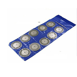 Lưỡi cắt phủ kim cương đường kính phi 18mm tặng kèm 3 mũi đá chân 3mm - đĩa cắt mini phủ kim cương- lưỡi cắt mini