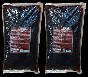 Combo 2 gói Trân Châu đen 3Q Sea Jelly 2 kg / Thạch 3Q Caramel Sea Jelly (ngon, dai giòn sần sật - dùng trực tiếp mà không cần nấu hay chế biến khác)