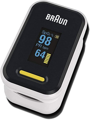 MÁY ĐO NỒNG ĐỘ OXY TRONG MÁU (Sp02) và NHỊP TIM kẹp ngón tay Braun Hàng Chính Hãng