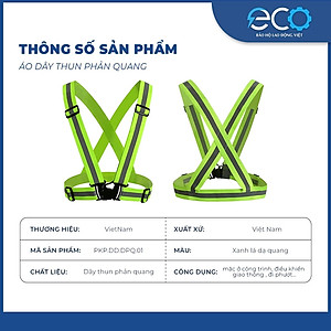 Áo phản quang xanh lá đi phượt loại tốt có khoá cài, dây đai thun độ phát sáng ban đêm tốt