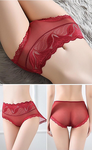 combo 5 chiếc quần lót ren fom to cạp cao giao màu ngẫu nhiên 