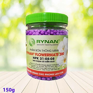 Phân Bón Thông Minh Rynan Flowermate 200 (Hủ) - Dùng Cho Hoa Kiểng, Phong Lan Thời Kỳ Mọc Mầm Và Trưởng Thành