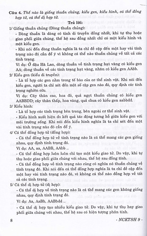 Sách Nâng Cao Kiến Thức Sinh Học Lớp 9 (Tái Bản )